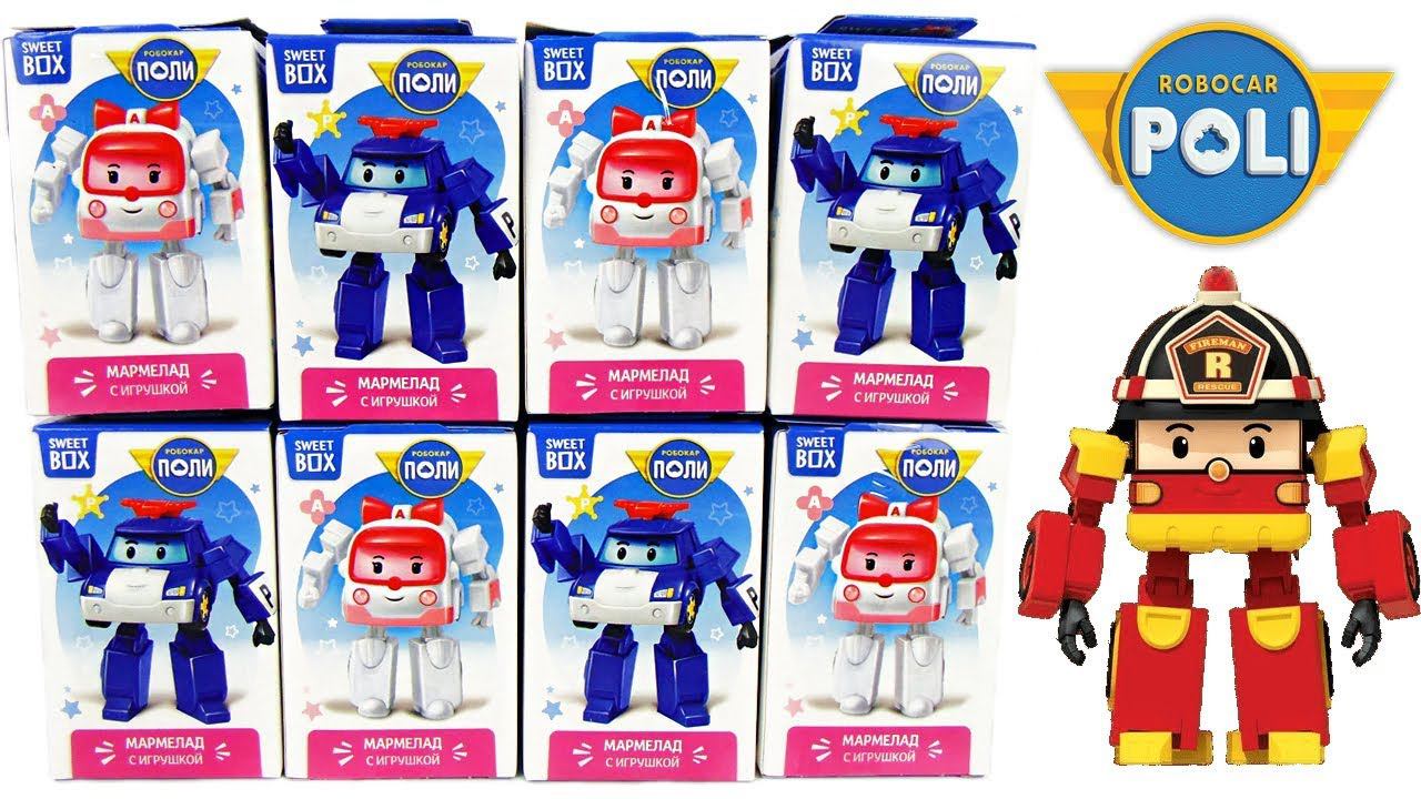 РОБОКАР ПОЛИ 2018 СВИТ БОКС! Игрушки, новая серия, машинки, мультик Robocar Poli Sweet Box Surprise смотреть онлайн