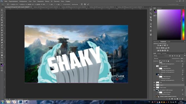 КАК СДЕЛАТЬ 2D ПРЕВЬЮ ДЛЯ Youtube | Adobe Photoshop смотреть онлайн