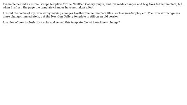 Wordpress: NextGen Gallery template cache (2 Solutions!!) смотреть онлайн
