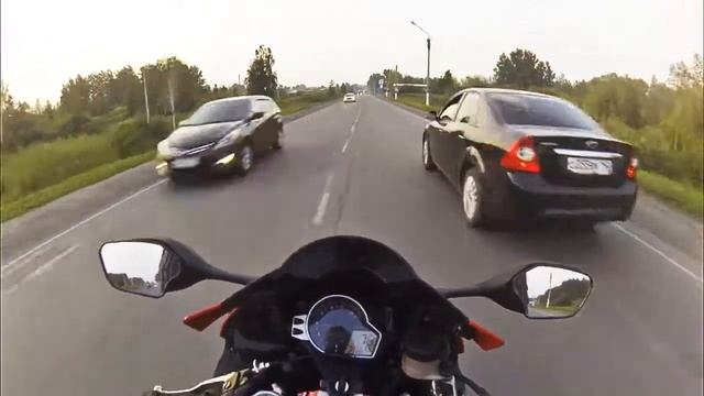 Прокатил ребенка на мотоцикле - его реакция :D смотреть онлайн