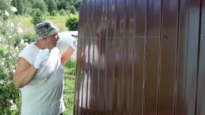 Быстрый и лёгкий монтаж забора из профлиста