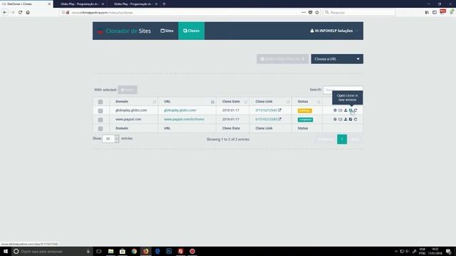 Script PHP Clonador de sites смотреть онлайн