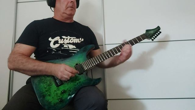 Rock and blues impro con guitarra Schecter C-6 PRO смотреть онлайн