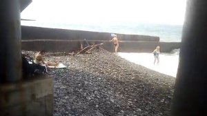 Пляж Адлера "Причал 345" (пансионата Орбита-1) 08.08.2021.