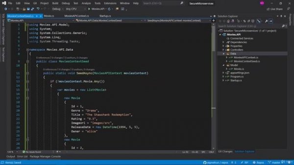 7  Seeding In Memory Database with Entity Framework Core