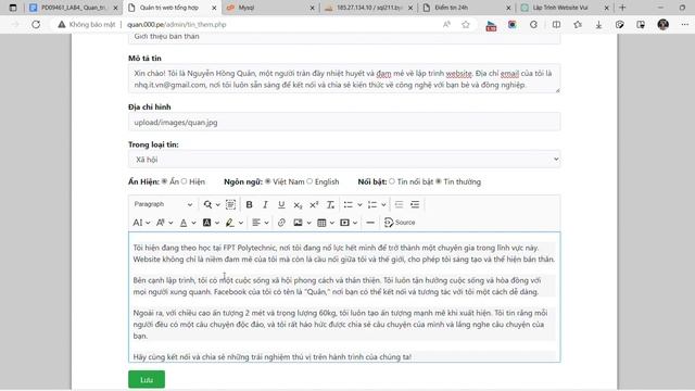 Hướng dẫn lab4 web1022 fpoly || Full lab4 || QUẢN TRỊ WEBSITE WEB1022 смотреть онлайн