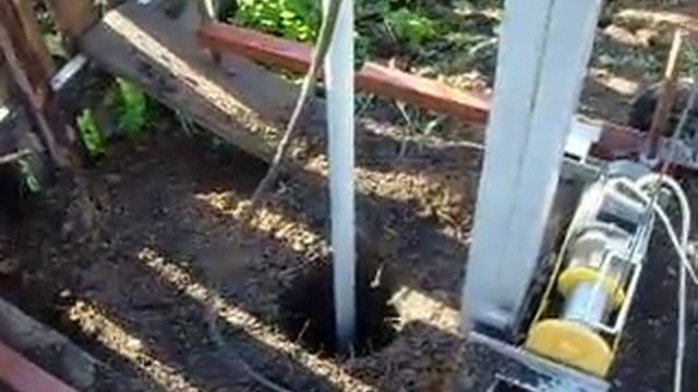 Самодельный ямобур за работой смотреть онлайн