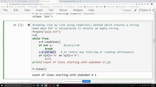 Reading from Text file using read(),readline() and readlines() смотреть онлайн