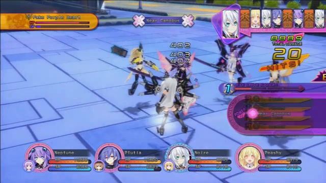 Hyperdimension Neptunia Victory {Boss} Fake Purple Heart смотреть онлайн
