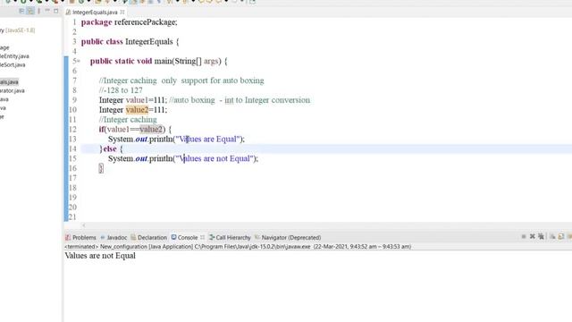 Tamil - Integer Catching - Compare Two Integer in Java смотреть онлайн