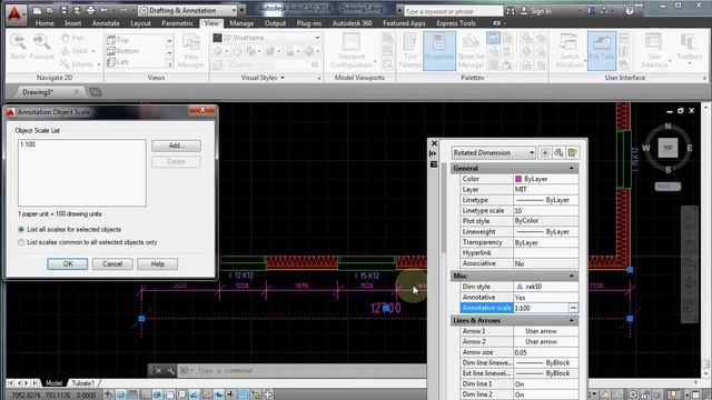 AUTOCAD annotation scale ja mittakaava osa 1 смотреть онлайн