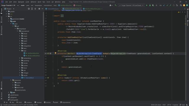 Minecraft 1.19.2 Forge Modding Tutorial | LOOT MODIFIERS | #39 смотреть онлайн