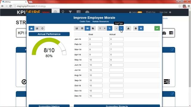 Create a Strategic Goal in KPI Fire смотреть онлайн