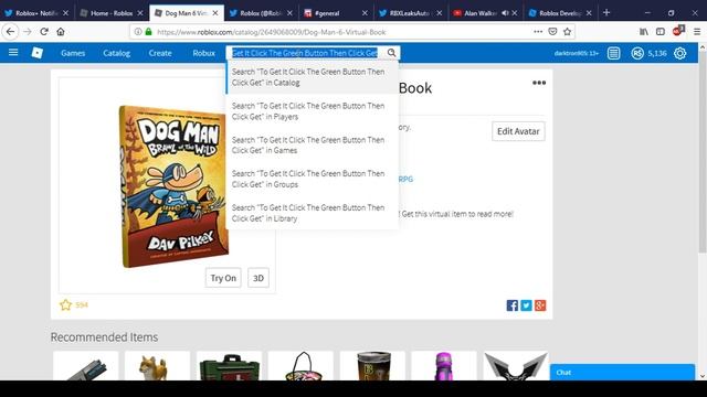 How To Get Dog Man 6 Virtual Book | Roblox [OFFSALE] смотреть онлайн