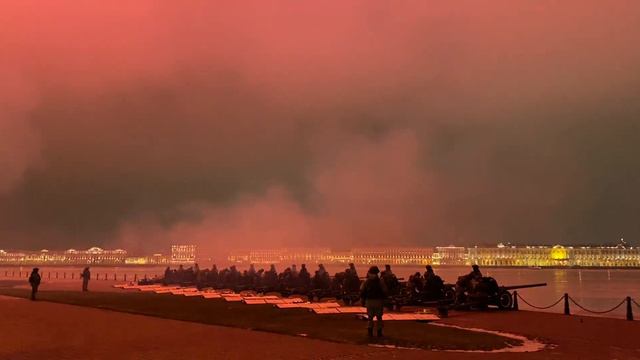 Салют в честь 77 летия снятия блокады смотреть онлайн