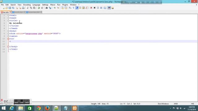 Database using php my admin dynamic part 1 смотреть онлайн