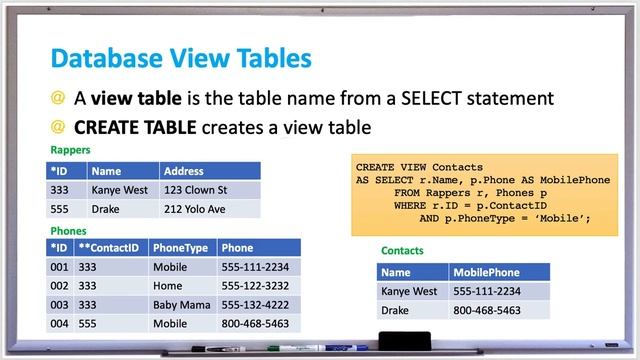Database Systems - View Tables смотреть онлайн
