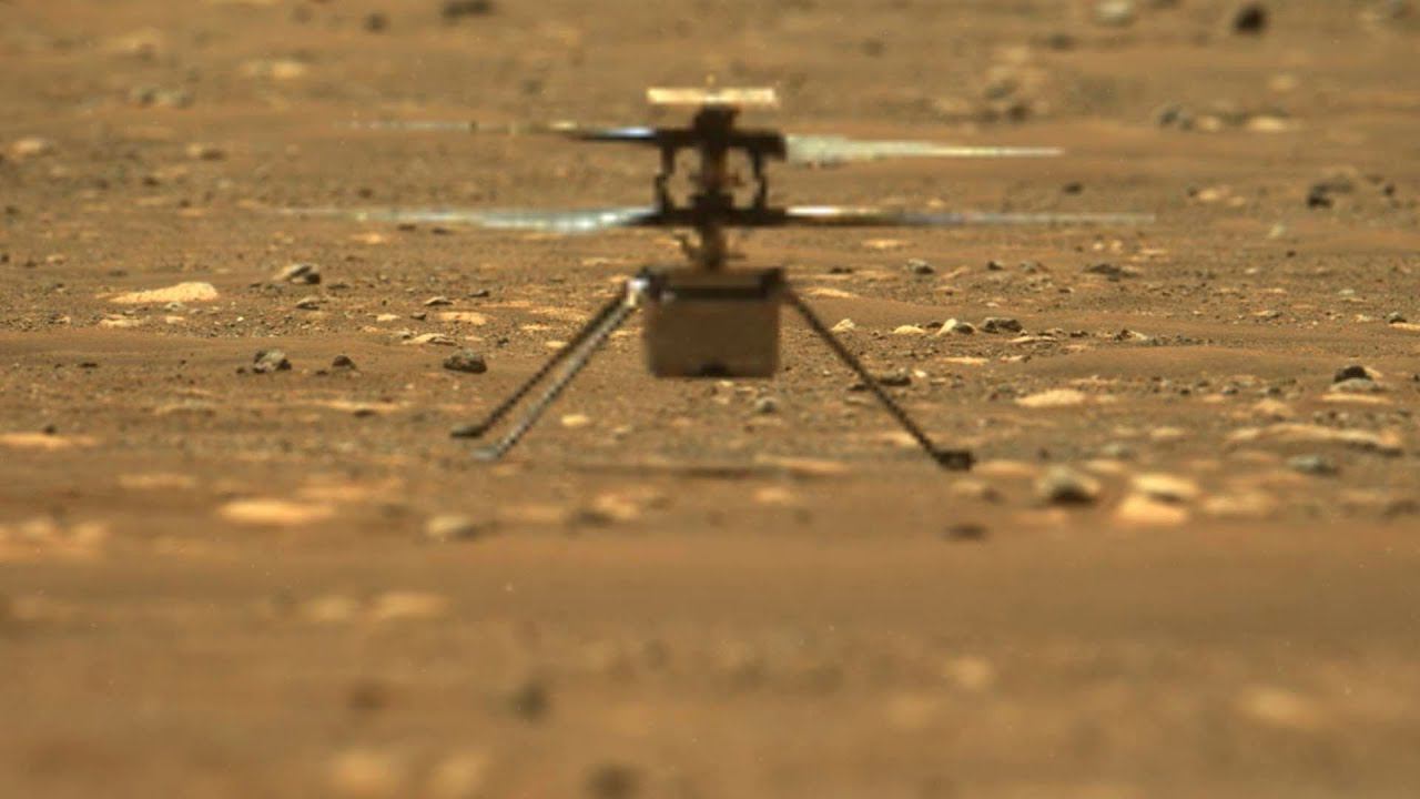 Вертолет на Марсе - обработал видео НАСА с марсохода, добавил эффект параллакса и усилил глубину смотреть онлайн