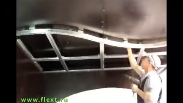 Многоуровневые потолки из гибкого профиля смотреть онлайн