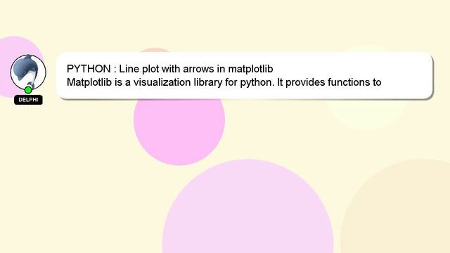 PYTHON : Line plot with arrows in matplotlib смотреть онлайн