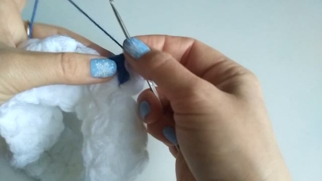 Снуд «Заснеженный» крючком. Как связать красивый снуд крючком. смотреть онлайн