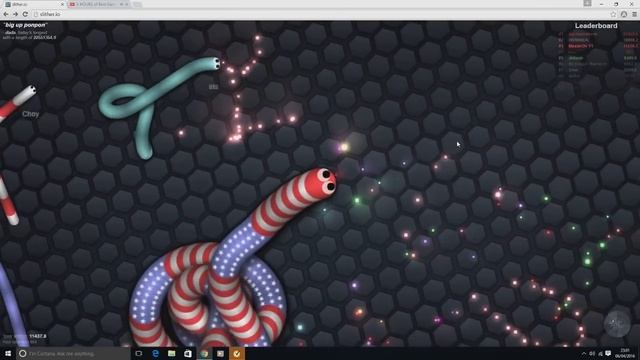 30,000+ NEW HIGHSCORE RECORD GAMEPLAY! - SLITHER.IO Gameplay (Agar.io With Snakes!) смотреть онлайн