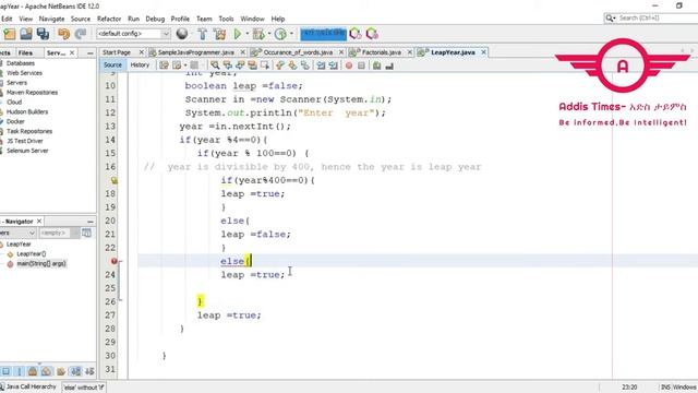 Java program for LeapYear in a given a given year | java tutorial for beginners 2021 смотреть онлайн