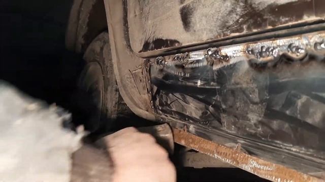 Заміна порога ВАЗ 2106,шестёрка, сварка, порог