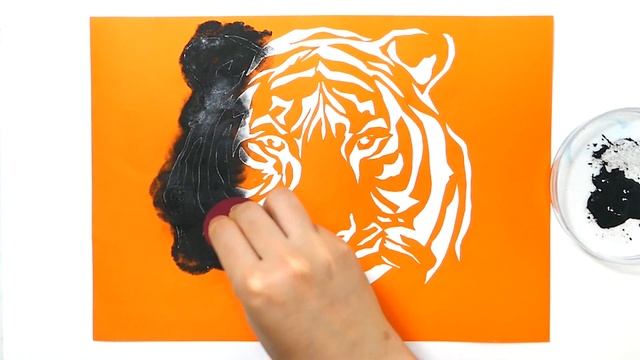 Easy Stencil Tiger | Stencil  Animal | Stencil Art