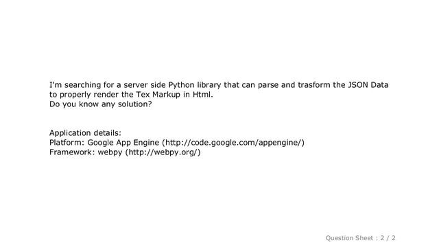 HTML : Tex markup, how to render it in Html with Python? смотреть онлайн