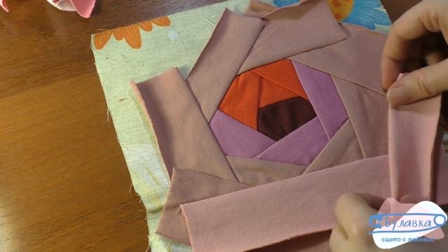 Пэчворк роза из футера смотреть онлайн