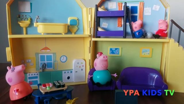 #Английский Для Детей, Названия Комнат, Глаголы Действия На Примере Семьи Свинки Пеппы. смотреть онлайн
