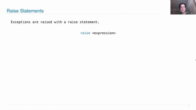 Raising Exceptions смотреть онлайн