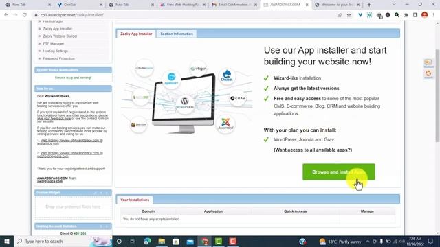 How to Get Free Domain and Hosting for WordPress with Awardspace смотреть онлайн
