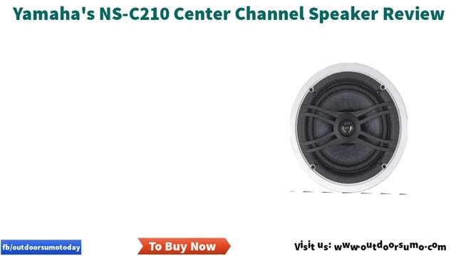 Yamaha NS C210BL Center Channel Speaker Black Review and Buying Guide by outdoorsumo смотреть онлайн