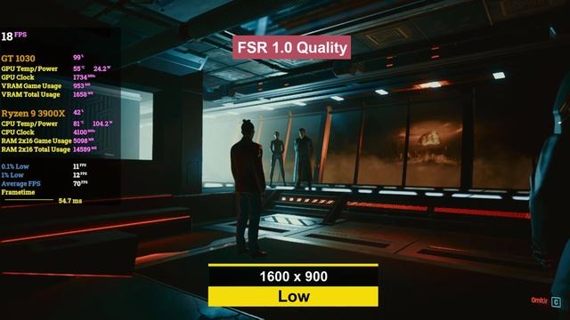 ✔️GT 1030 2GB | Cyberpunk 2077 PATCH 1.52 - 720p, 900p, 1080p, 1440p + FSR 1.0 смотреть онлайн