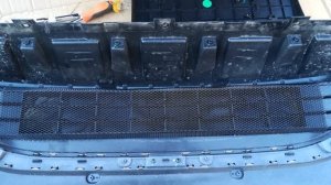 Установка сетки в бампер GEELY Atlas