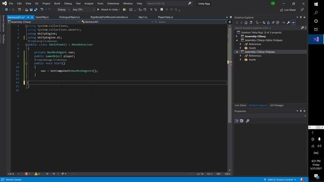 Let's Make an RPG Game in Unity! - Part 4: Enemy AI and NavMesh! (unity3d rpg tutorial) смотреть онлайн