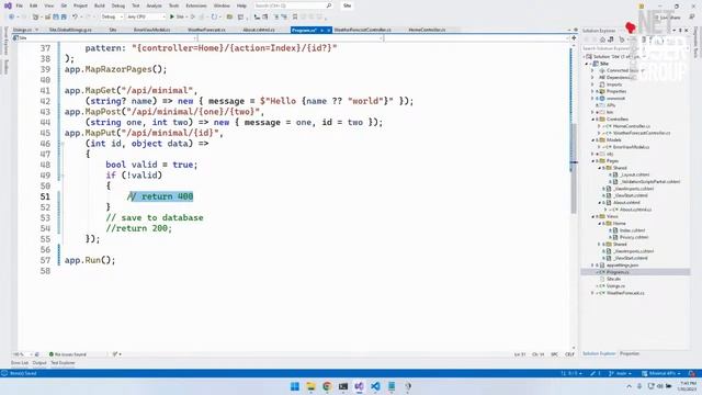 Minimal APIs in ASP.NET 7 смотреть онлайн