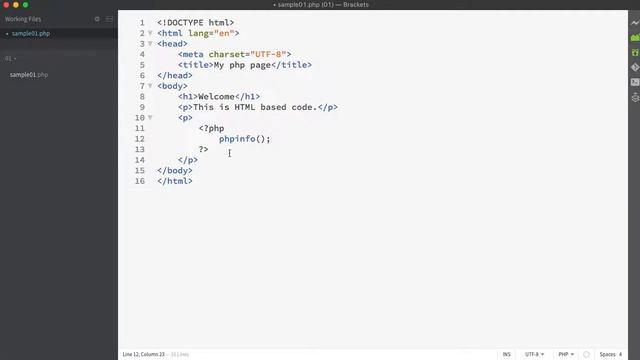 07 php getting started смотреть онлайн