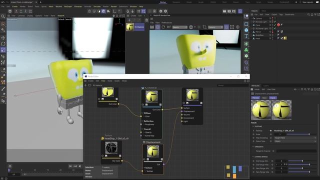 004 Applying our ZBrush Displacement Map in C4D & Redshift - detail with less geo overhead! смотреть онлайн