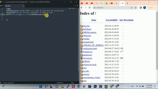 Comment calculer l’âge à partir de la date de naissance en PHP смотреть онлайн