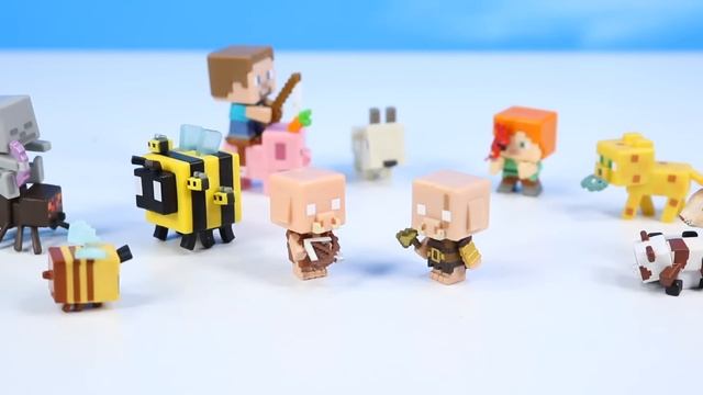 Minecraft Mini-Figure TNT Series 25 and Transforming Oasis Playset Review смотреть онлайн