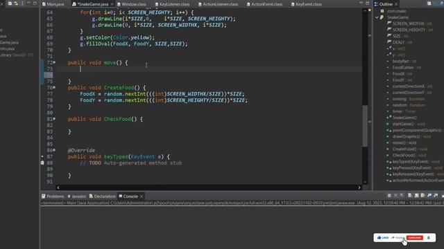 Snake Game Using Java GUI swing Framework -Tamil #snakegame #programming#coding #javaprogramming смотреть онлайн