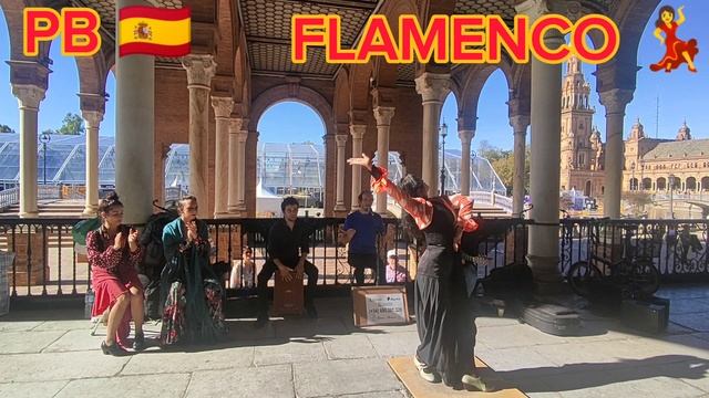 November 2023 Ep200 La Flamenco Dance Open Show | Plaza de España #sevillanas #flamenco #sevilla смотреть онлайн