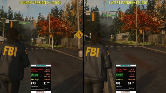 Alan Wake 2 | Launch Version (1.0.5.0) vs Latest Patch (1.0.12.0) | Performance Comparison смотреть онлайн