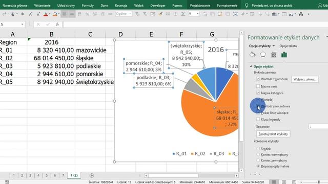 ABC wykresów - co mogą zawierać etykiety danych na wykresie смотреть онлайн