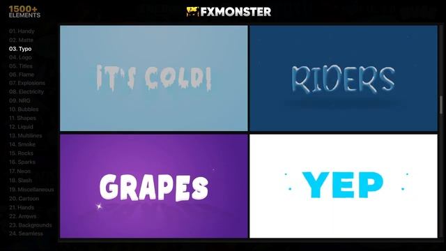 FX MONSTER - Premium Pack [1650+ 2D FX Elements] смотреть онлайн