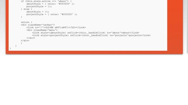 React.js implement menu [highlight active link] смотреть онлайн