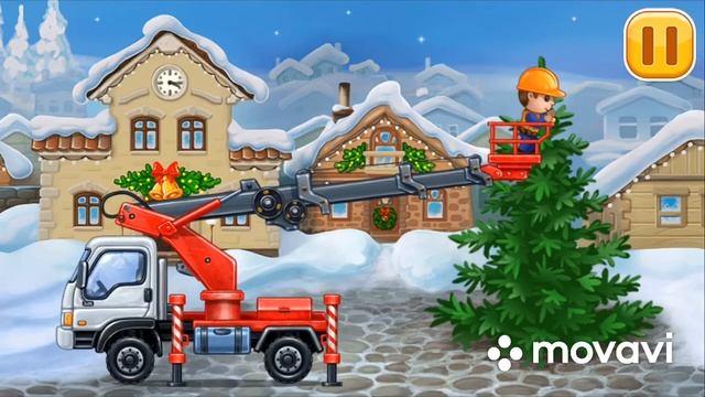 Собираем большую автовышку Веселая игра Build a House смотреть онлайн
